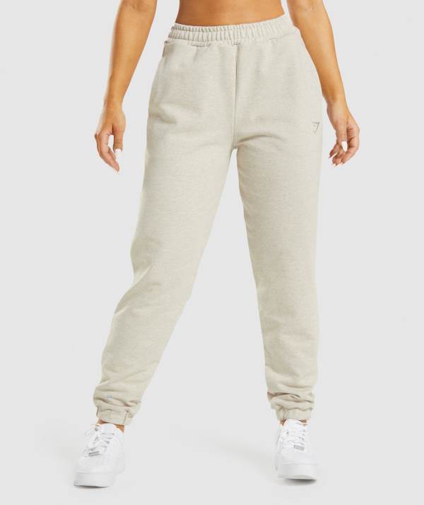 Damske Joggers Gymshark Rest Day Sweats Béžové | KF2089145